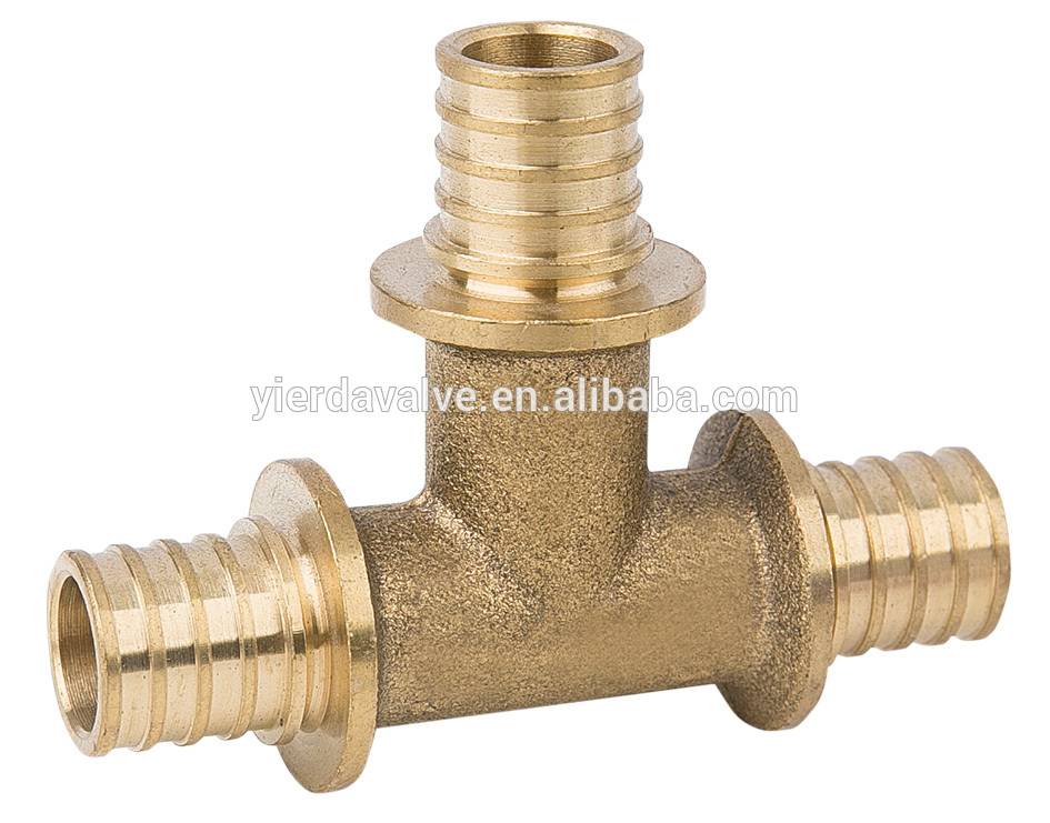 BSP thread Brass pipe fitting male tee/3 WAY brass body