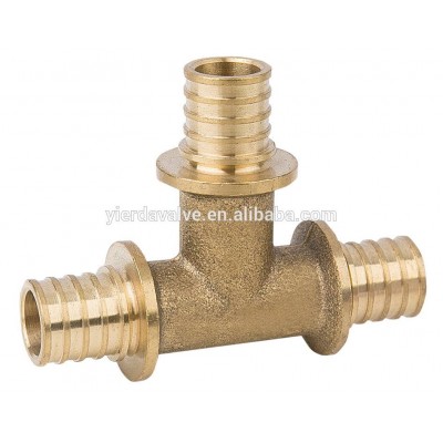 BSP thread Brass pipe fitting male tee/3 WAY brass body